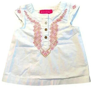 Lilly Pulitzer Embroidered Top Size 12M